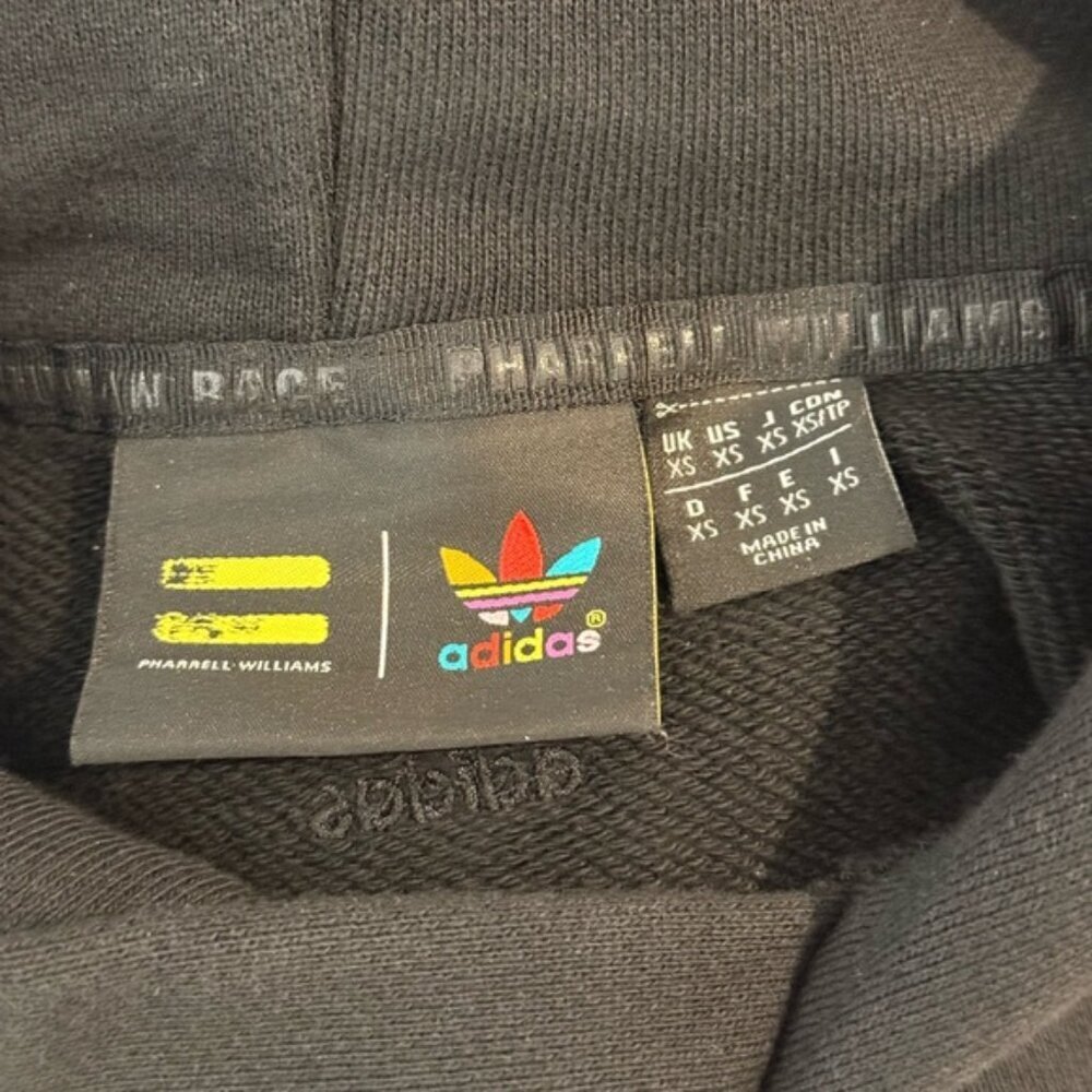 adidas Originals Pharrell Williams Black Unisex Humanrace Basics Hoodie size XS - Picture 7 of 10
